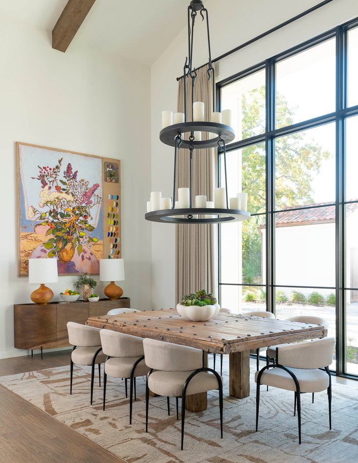 Zelise Natural Linen Dining Chair