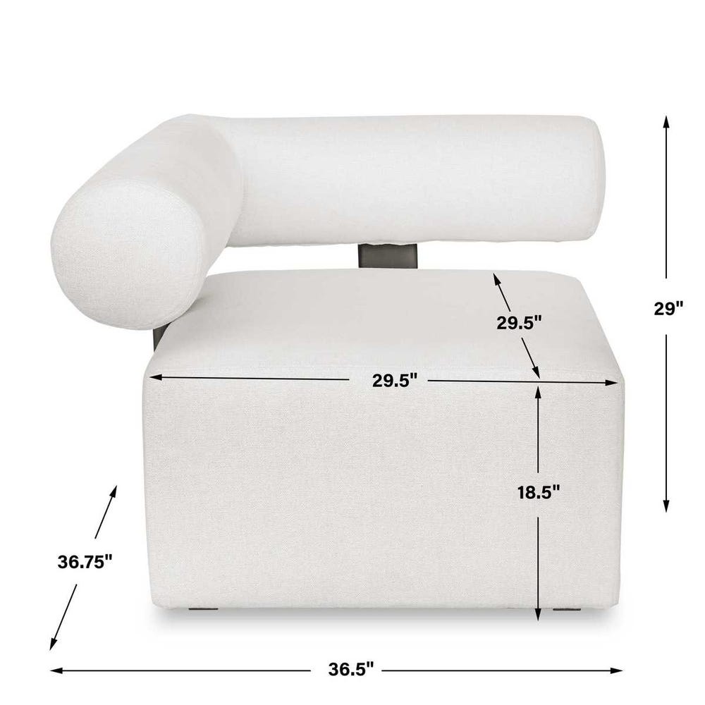 Verah White Outdoor Corner Modular Sofa