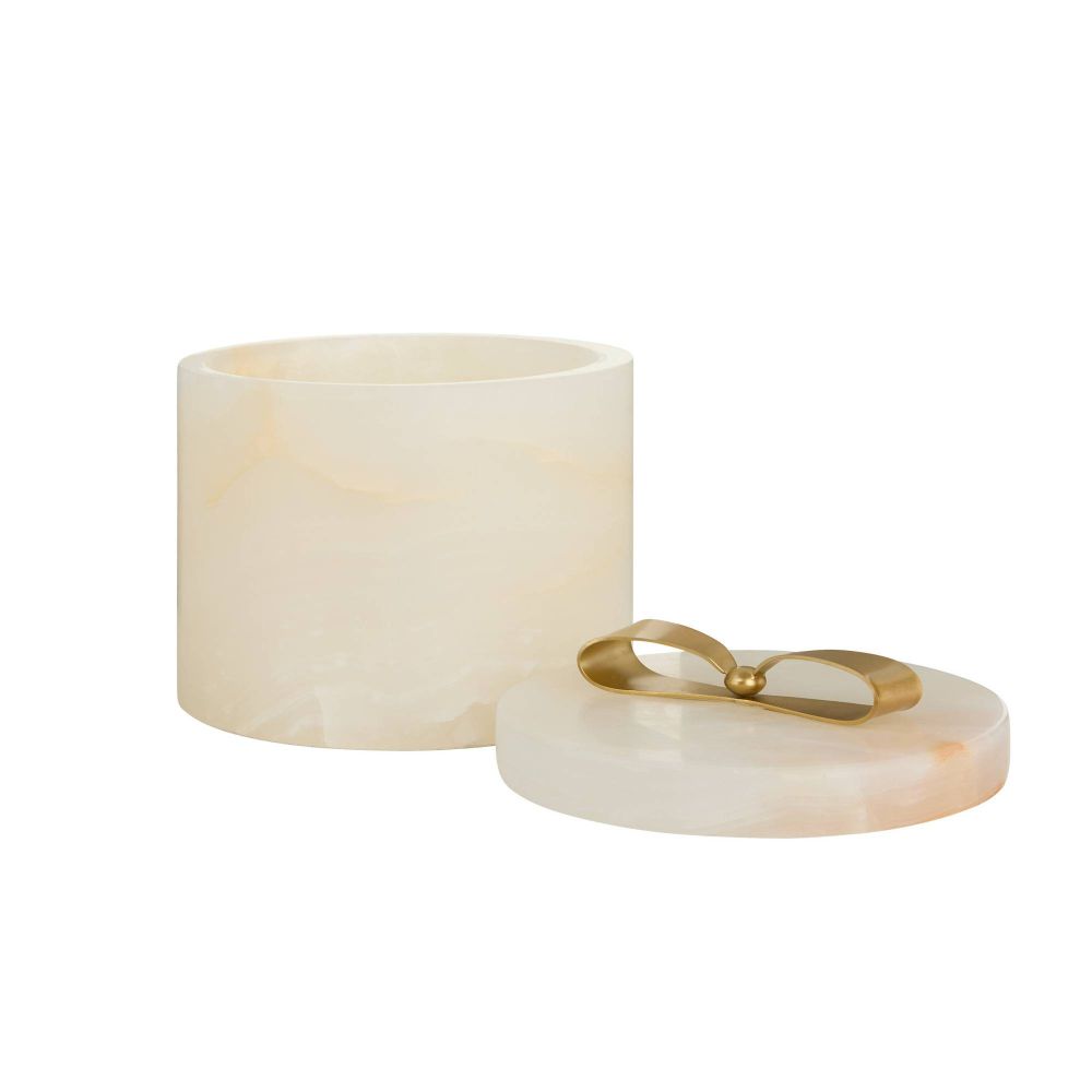 Monet White Onyx Container (2 Sizes Available)