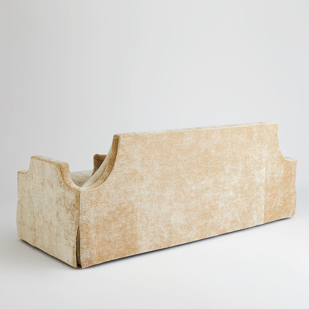 Regal 90" Hazelnut Skirted Sofa