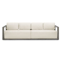 Richie 107" White & Weathered Grey Outdoor Sofa