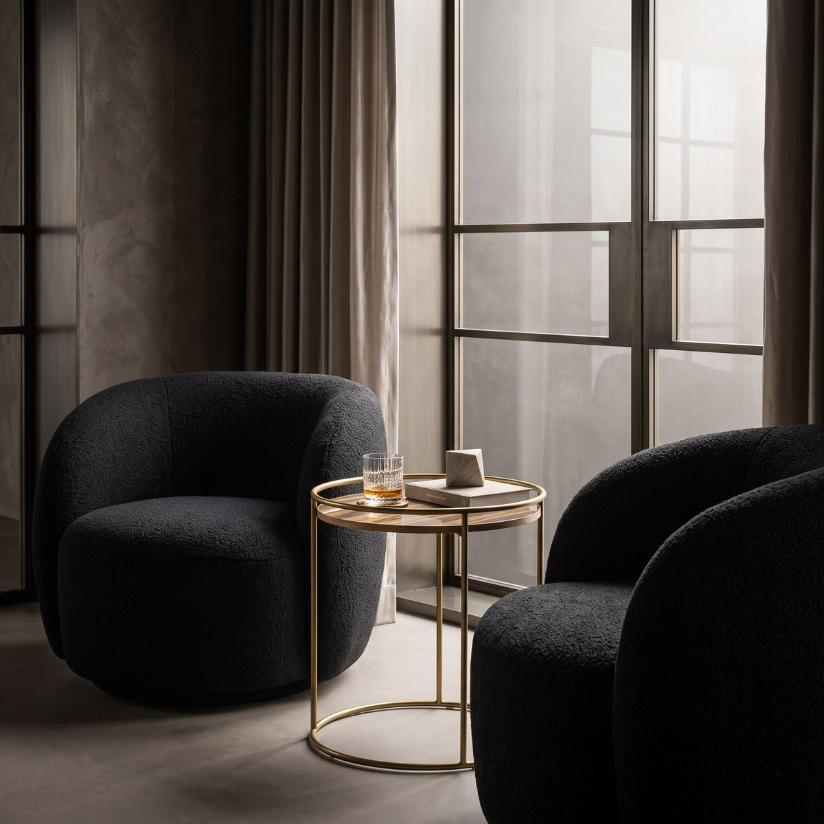 Arona Modern Black Accent Chair