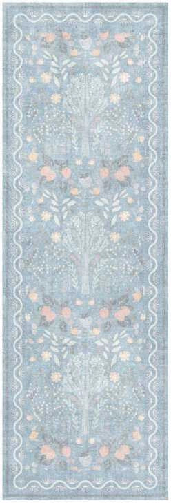 Elara Light Blue Multicolor Area Rug
