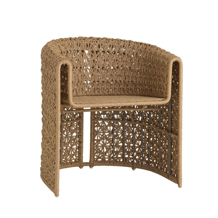 Iggy Tan Crisscross Rattan Outdoor Chair