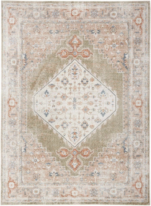 Pheobe Sage Multicolour Washable Area Rug
