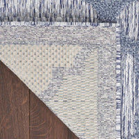 Asako Indoor/Outdoor Denim Blue Area Rug - Elegance Collection