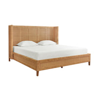 Ottilie Winged Wrapped Rattan Bed