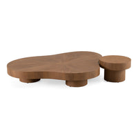 Penelope Modern Walnut Nesting Table Set