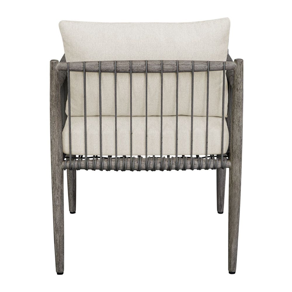 Clara White & Grey Outdoor Dining Chair