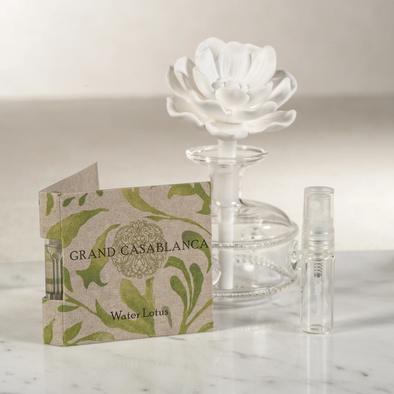 Grand Casablanca Magnolia Petals Porcelain Diffuser - 2 Sizes Avalable (Set of 4)
