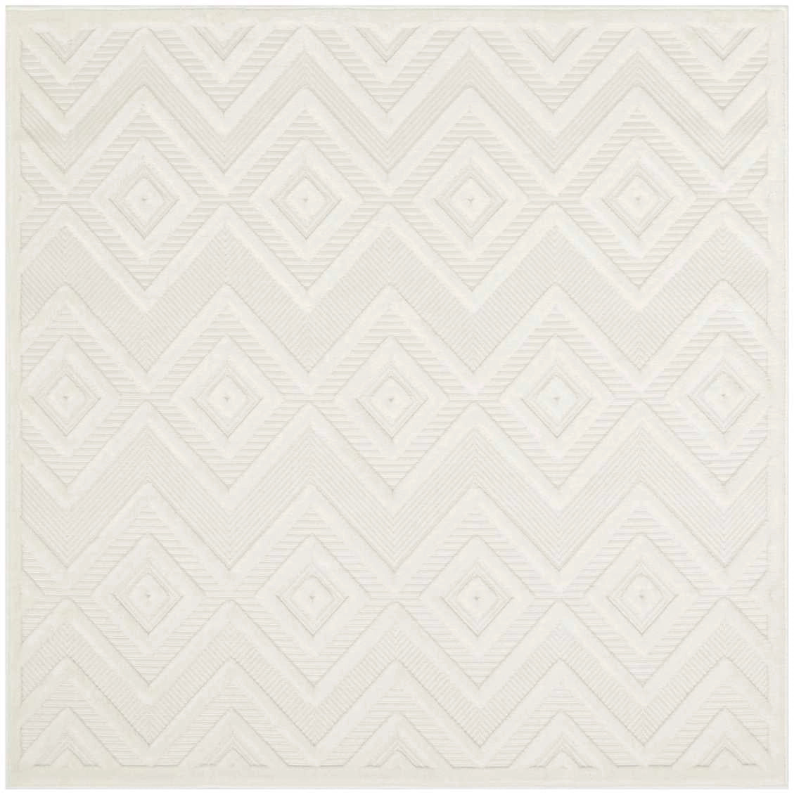 Aericka Indoor/Outdoor Ivory & White Area Rug - Elegance Collection