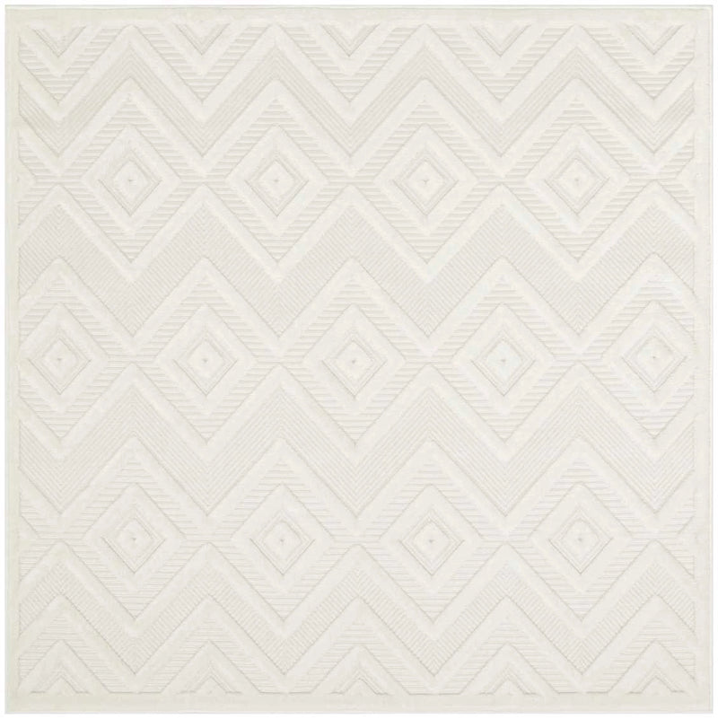 Aericka Indoor/Outdoor Ivory & White Area Rug - Elegance Collection