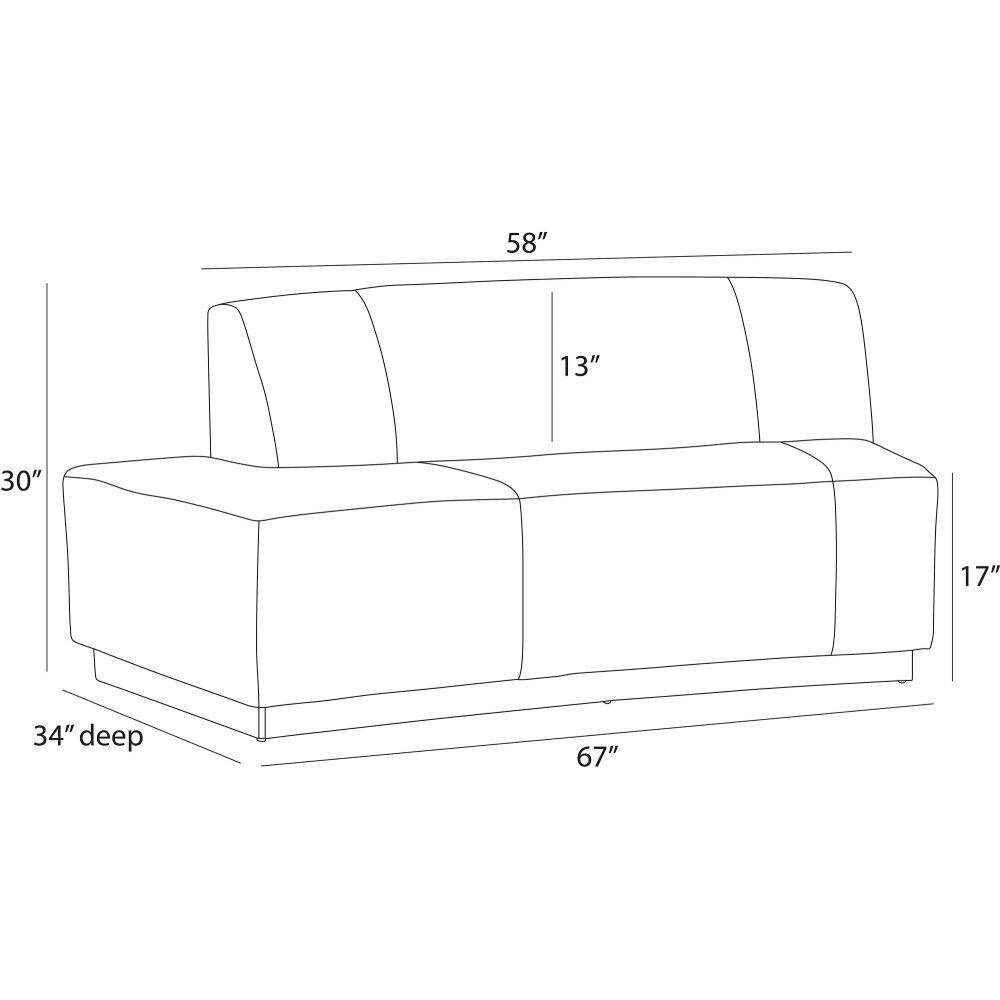 Islander Vanilla Performance Bouclé Sofa (Right & Left Available)