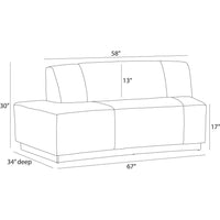 Islander Vanilla Performance Bouclé Sofa (Right & Left Available)