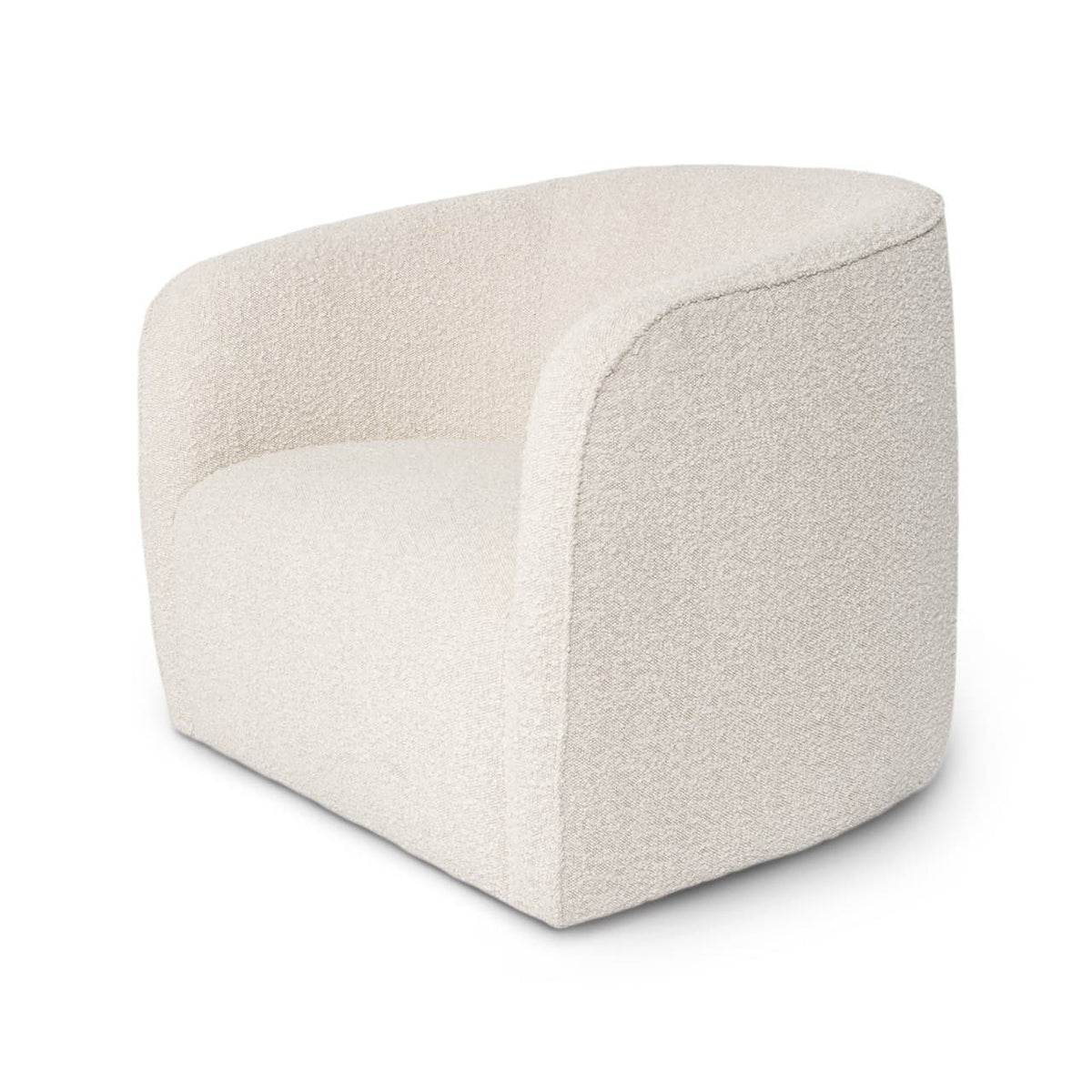 Vinita Cream Boucle Accent Chair