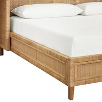 Ottilie Winged Wrapped Rattan Bed