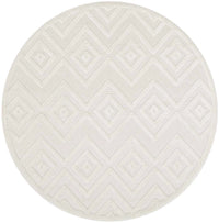 Aericka Indoor/Outdoor Ivory & White Area Rug - Elegance Collection