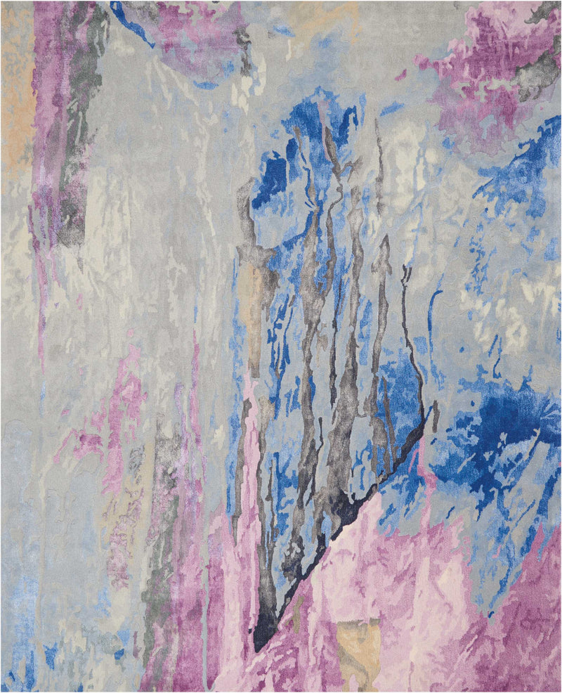 Vivid Grey/Multicolour Area Rug