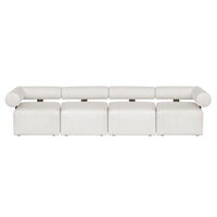 Verah White Outdoor Corner Modular Sofa