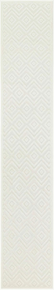 Aericka Indoor/Outdoor Ivory & White Area Rug - Elegance Collection