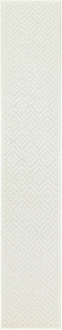 Aericka Indoor/Outdoor Ivory & White Area Rug - Elegance Collection