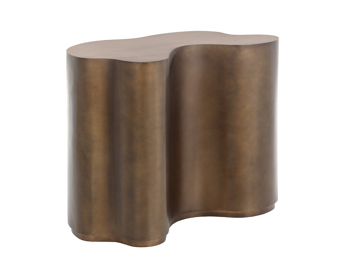 Boise Antique Brass & Bronze Iron Accent Table (2 Sizes Available)