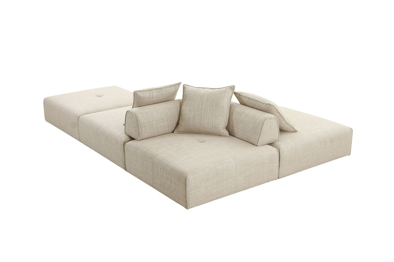 Eliza Modern Modular Beige Armless Seat