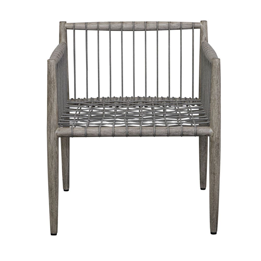 Clara White & Grey Outdoor Dining Chair
