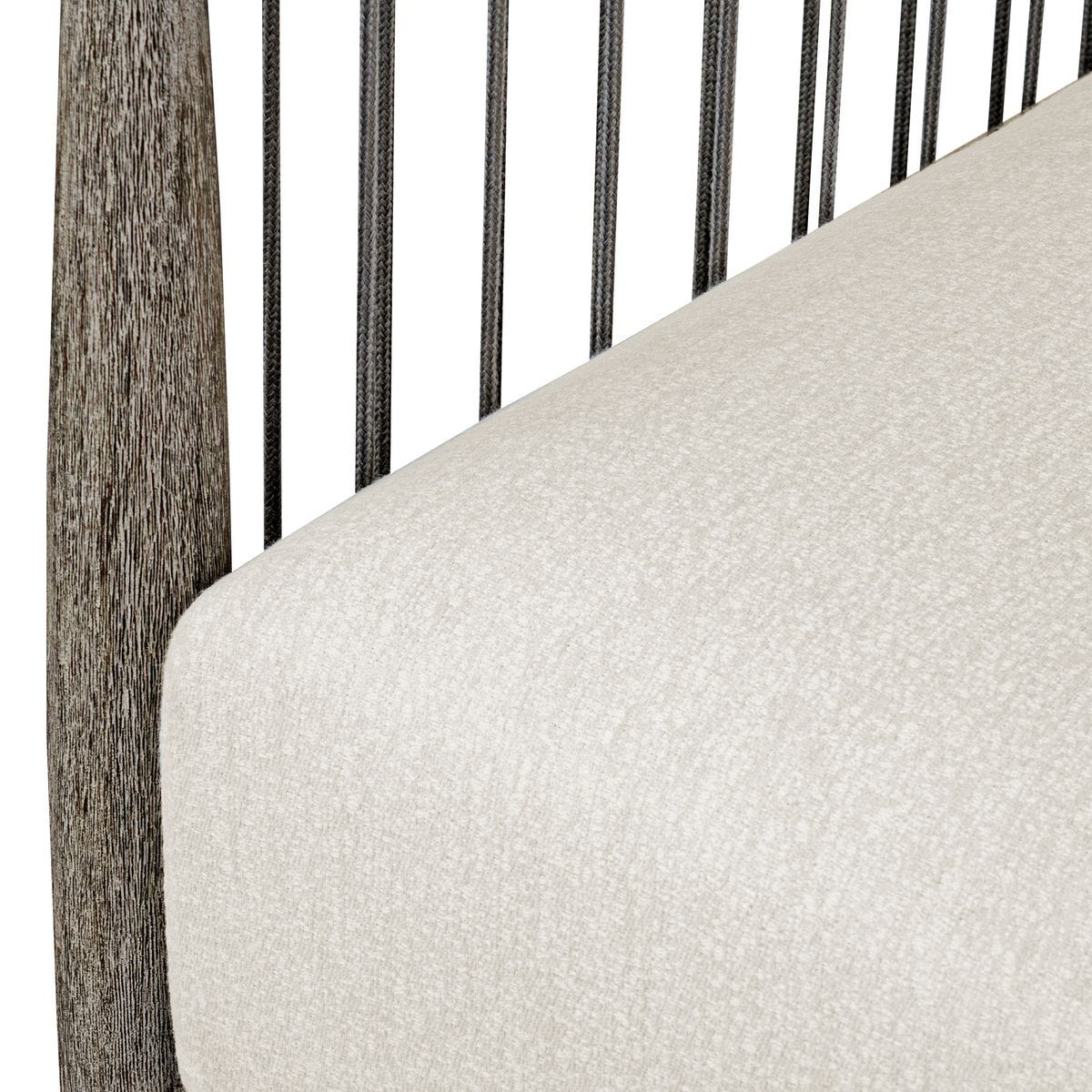 Clara White & Grey Outdoor Lounge Chair