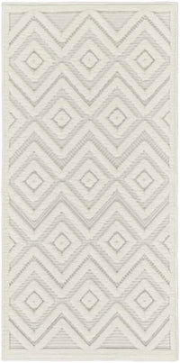 Aericka Indoor/Outdoor Ivory & White Area Rug - Elegance Collection