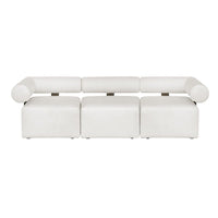 Verah White Outdoor Corner Modular Sofa