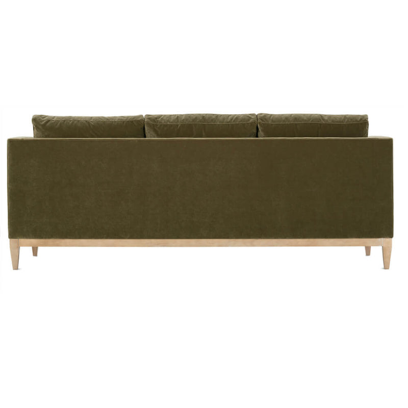Aura Olive Velvet Sofa