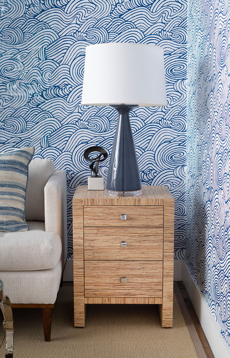 Kynlee 3 Drawer Papyrus End Table/Nightstand