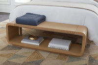 Aria 55" Natural & Rope Bench/Coffee Table