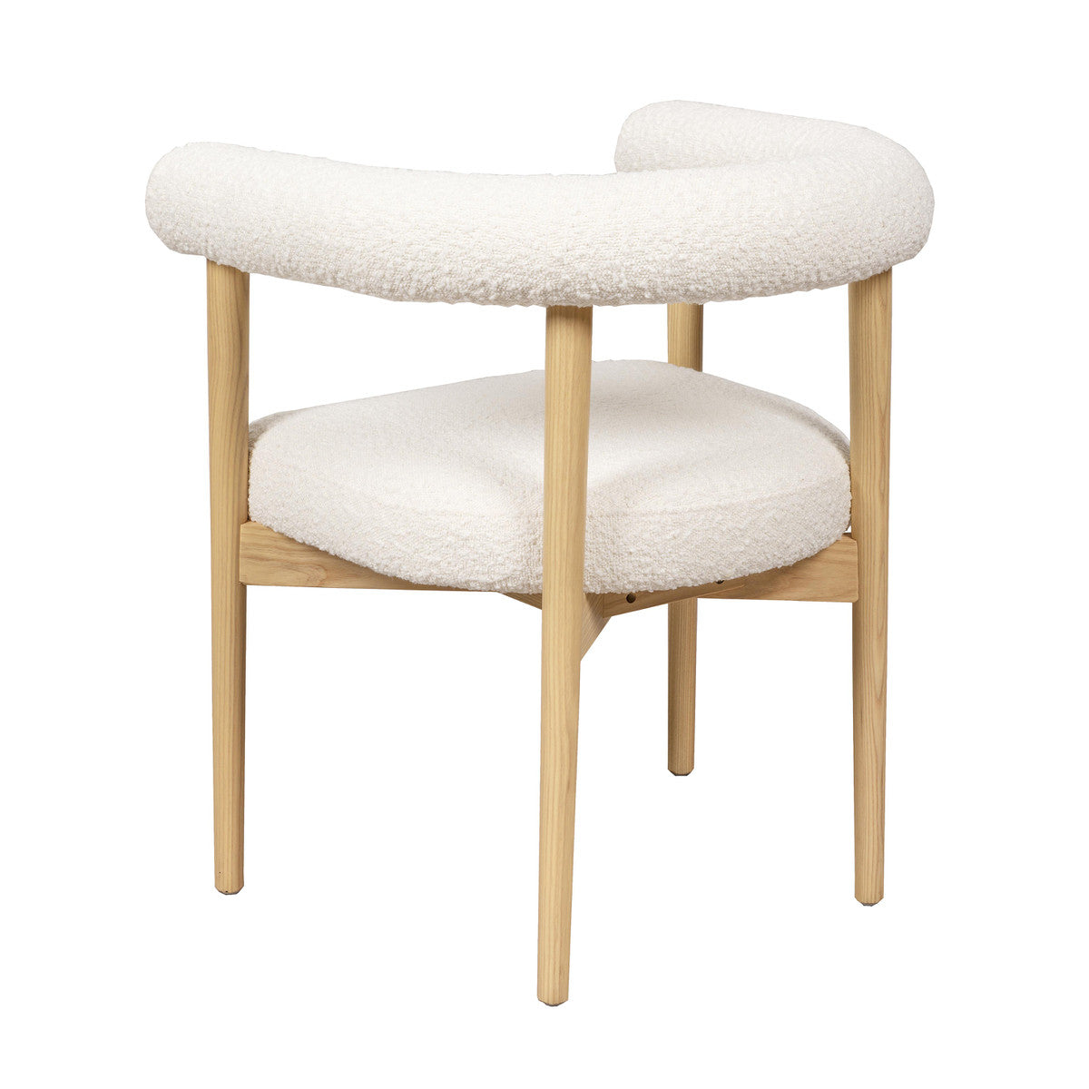 Mirage Cream Boucle Dining Chair - Luxury Living Collection