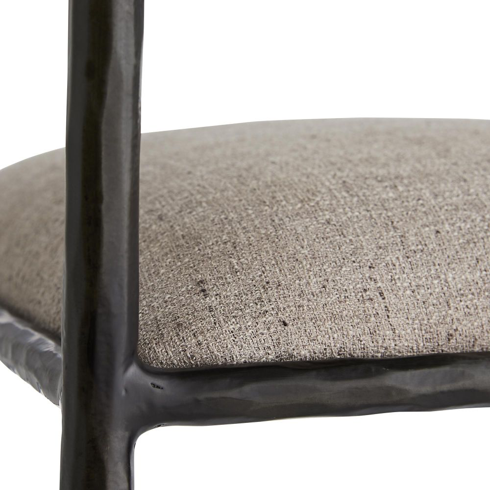 Musa Pewter Iron Counter Stool