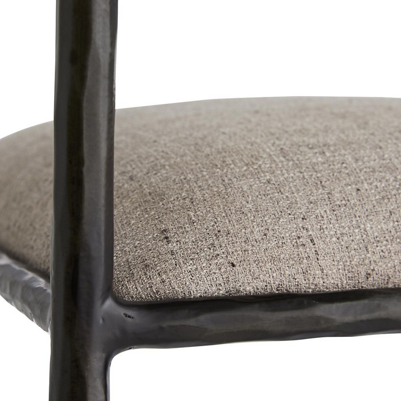 Musa Pewter Iron Bar Stool