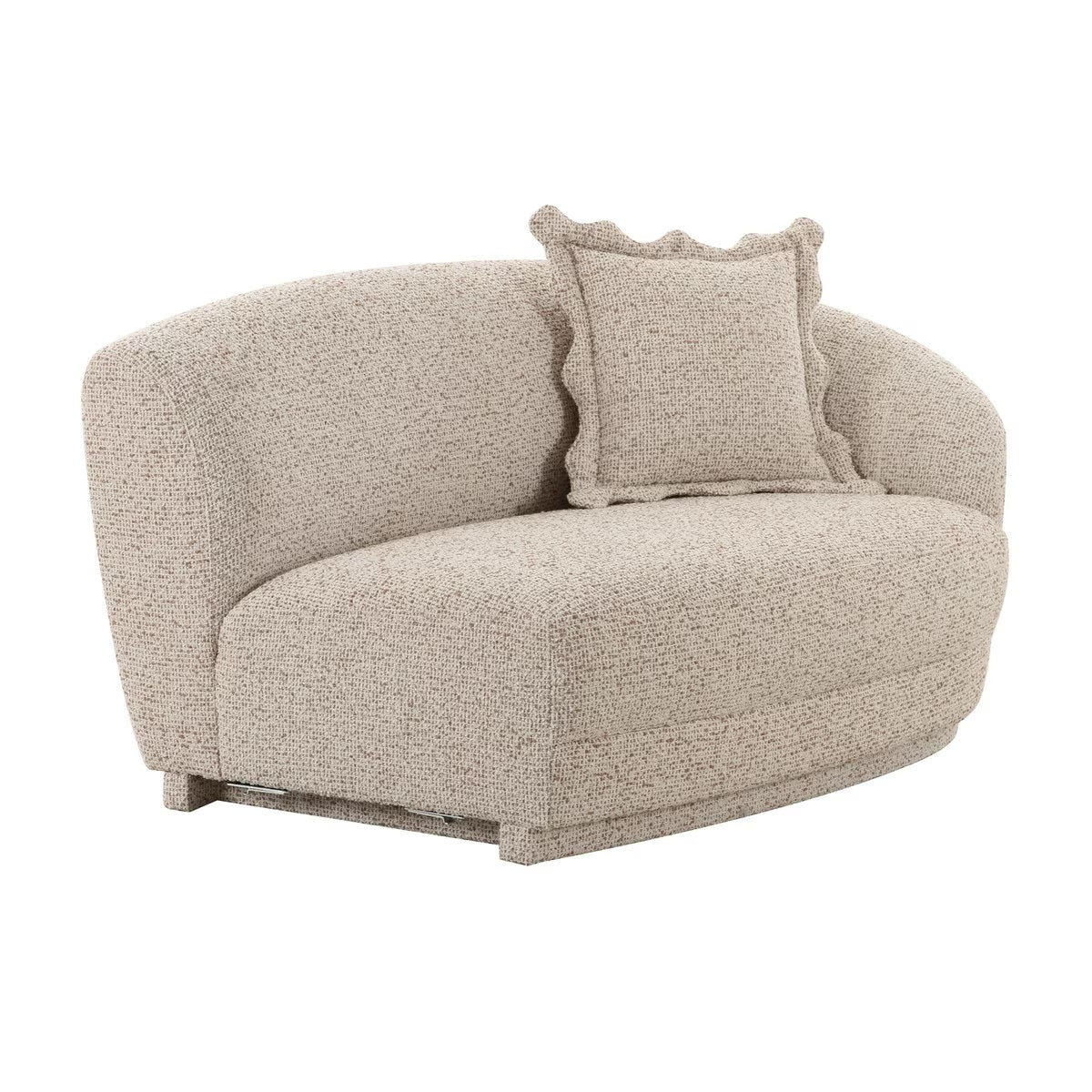 Marion Two-Tone Textured Boucle Loveseat - RAF