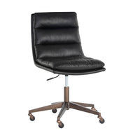Stinson Black Faux Leather Maximum Comfort Modern Desk Chair