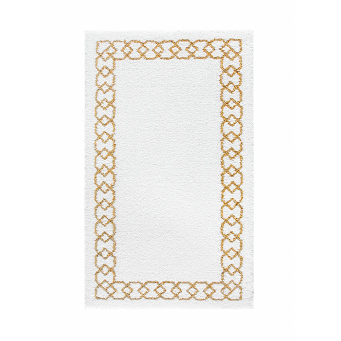 Sophia Gold Luxury Bath Rug