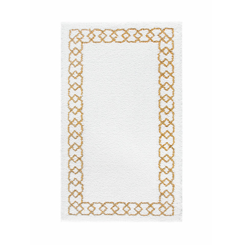 Sophia Gold Luxury Bath Rug