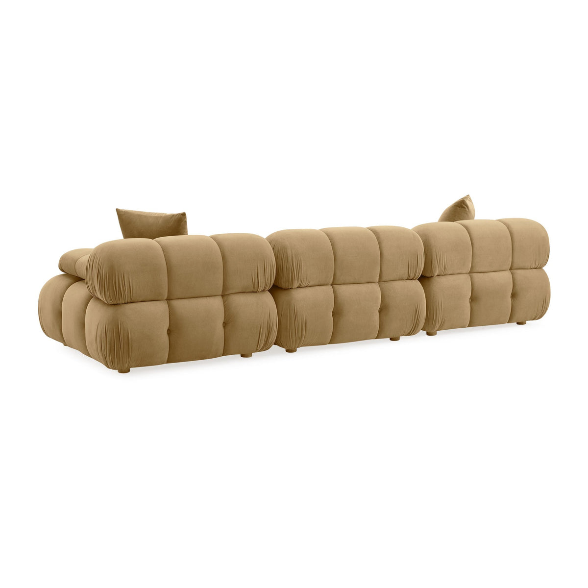 Vogue 118” Cafe Au Lait Performance Velvet Modular Sofa