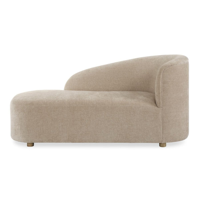Lila Velvet Arm Chaise Lounge