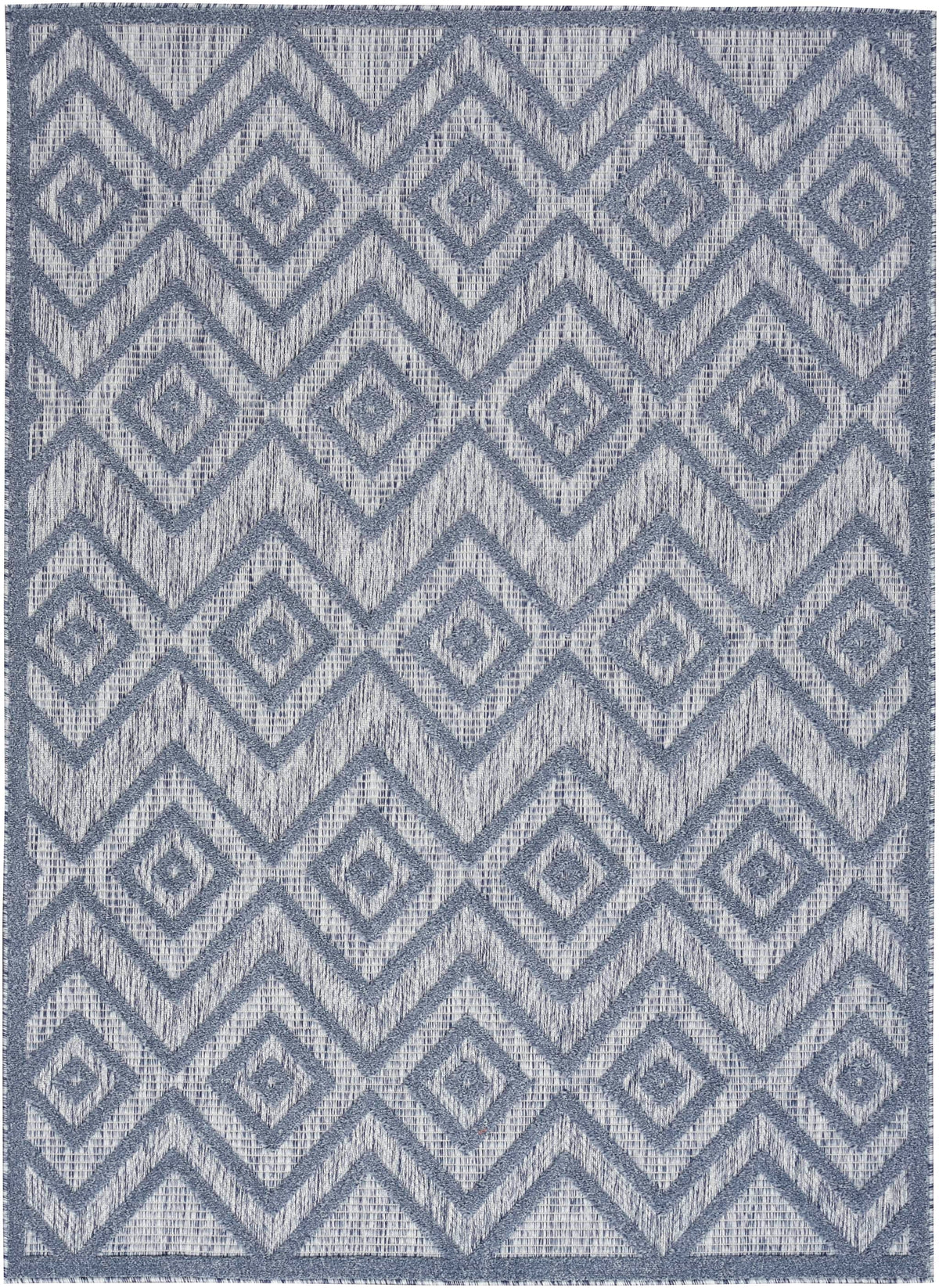 Aericka Indoor/Outdoor Blue Denim Area Rug - Elegance Collection