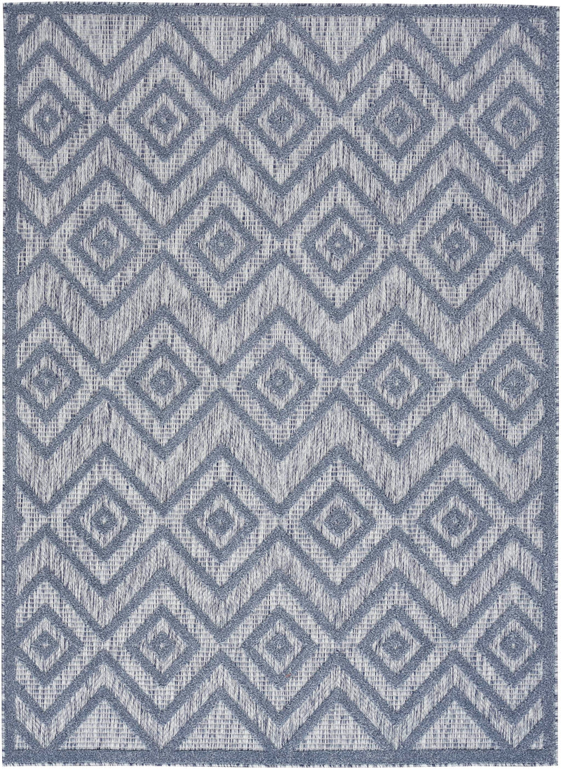 Aericka Indoor/Outdoor Blue Denim Area Rug - Elegance Collection