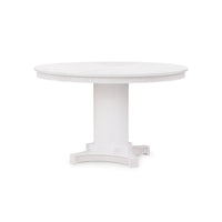 Taylore 48" Round White Glazed Dining Table