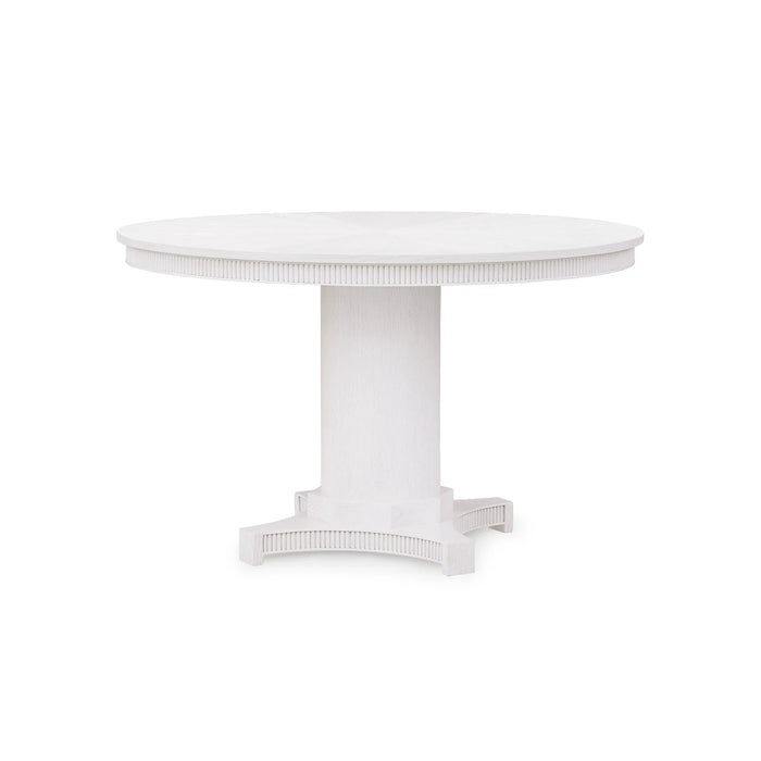 Taylore 48" Round White Glazed Dining Table