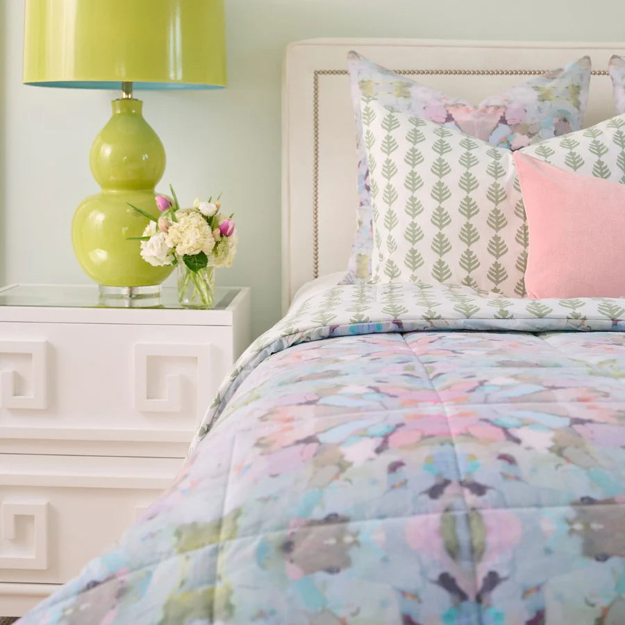 Camille Reversable Olea Twin Comforter Set (3 Piece Set)