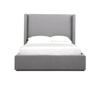 Casy Modern Grey Fabric Bed