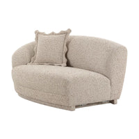 Marion Two-Tone Textured Boucle Loveseat - LAF